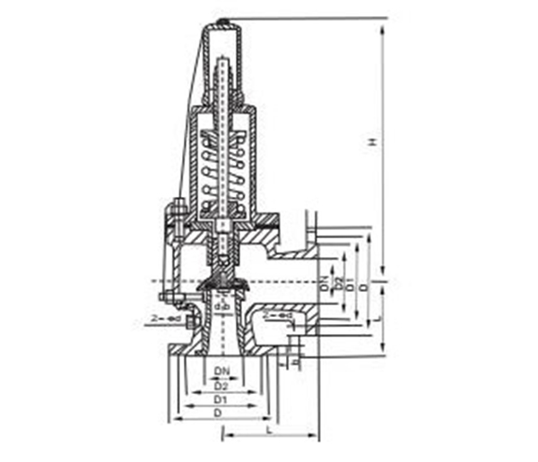 AH42F型彈簧封閉式an全回流閥 AH42F型彈簧封閉式an全回流閥